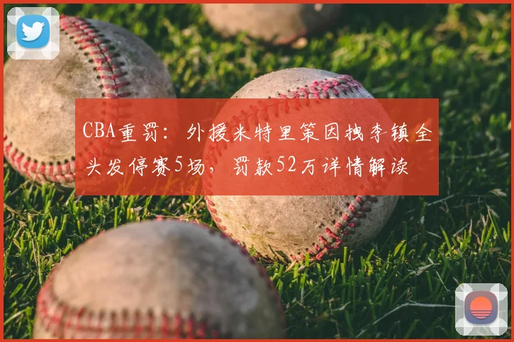 CBA重罚：外援米特里策因拽李镇全头发停赛5场，罚款52万详情解读